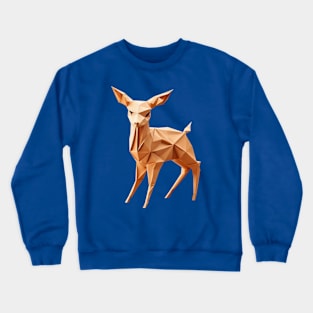 Deer Origami Crewneck Sweatshirt